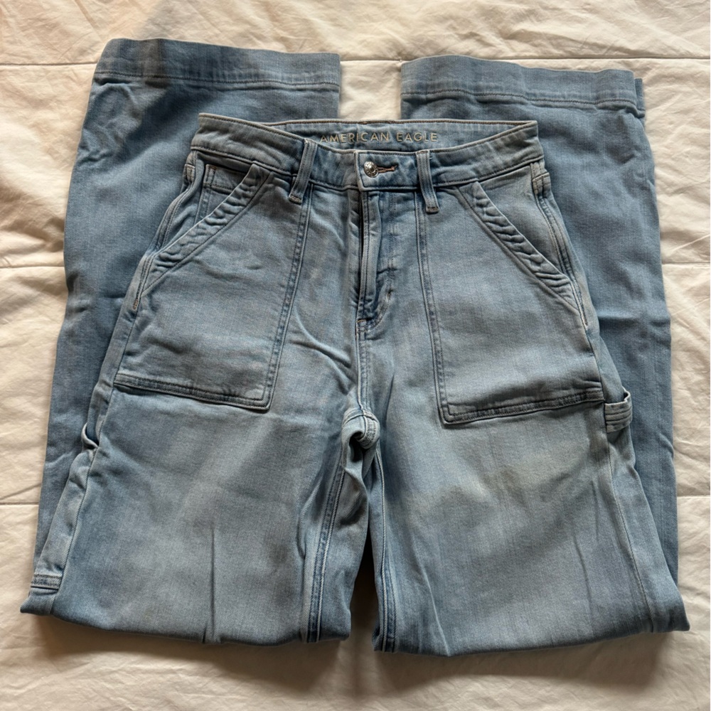 American Eagle Wide Leg Carpenter Jeans